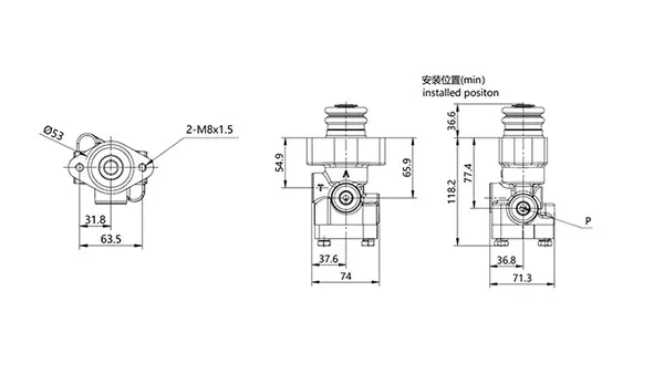 YBV-S Single Service Brake Valve (without Pedals)