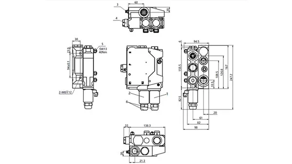 Installation Dimension Drawings